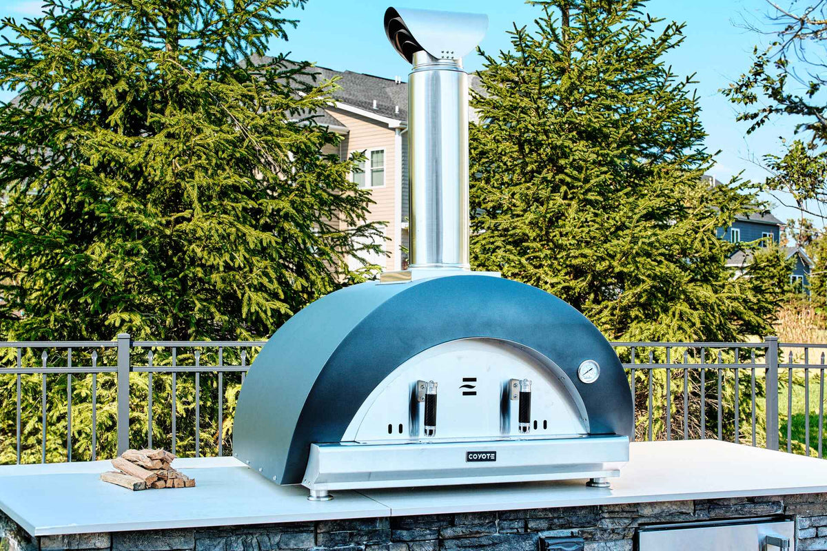 Coyote C1PZ40WMB 40" Duomo Wood Fired Outdoor Pizza Oven, Matte Black - image 5