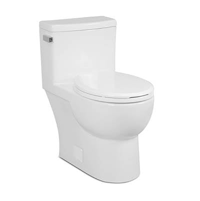 Icera White Malibu One-piece Toilet, Round Front
