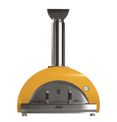 Coyote C1PZ40WY 40" Duomo Wood Fired Outdoor Pizza Oven, Yellow