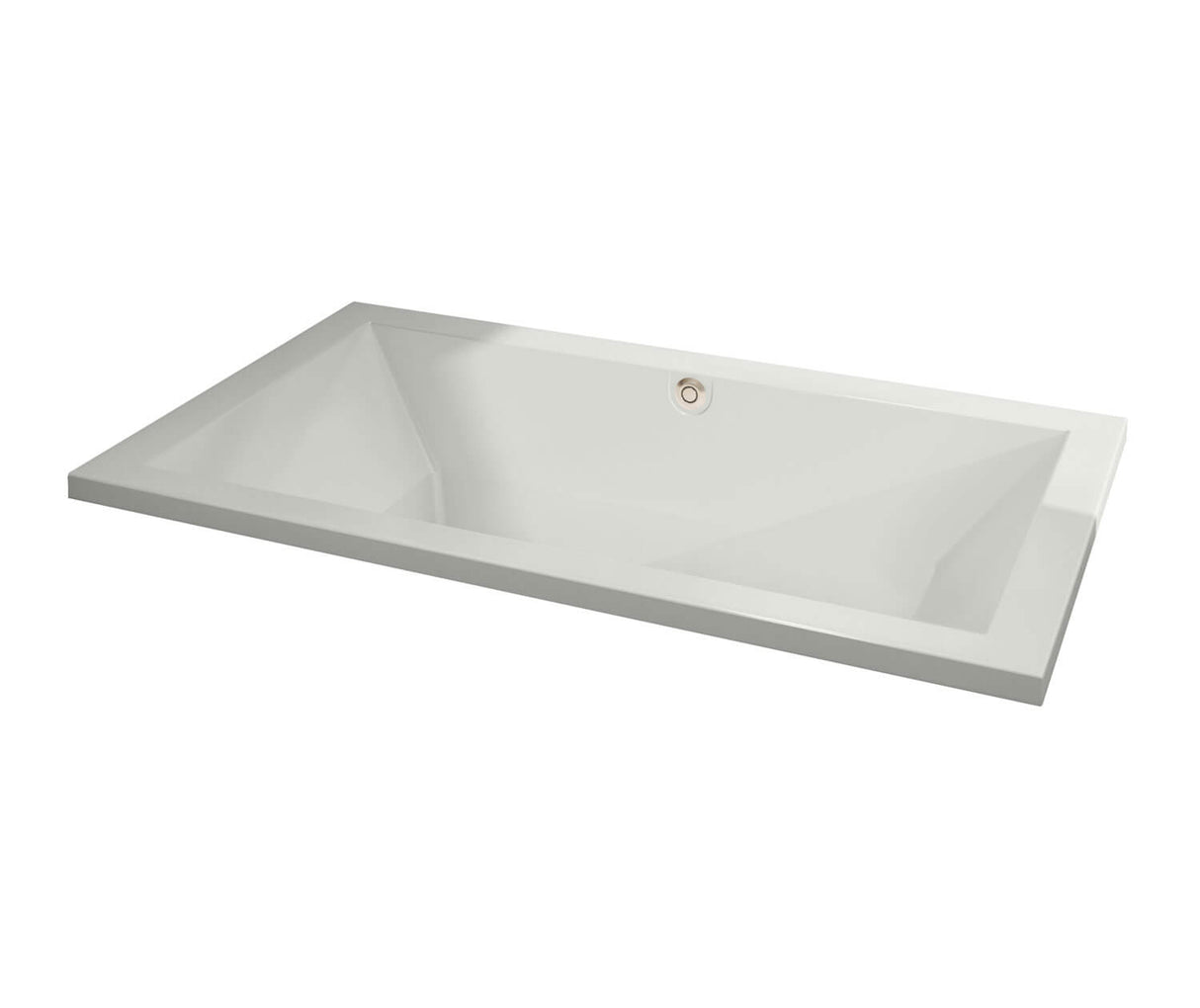 MAAX 102785-056-001 Aiiki 7242 Acrylic Drop-in Center Drain Combined Hydrofeel & Aerofeel Bathtub in White