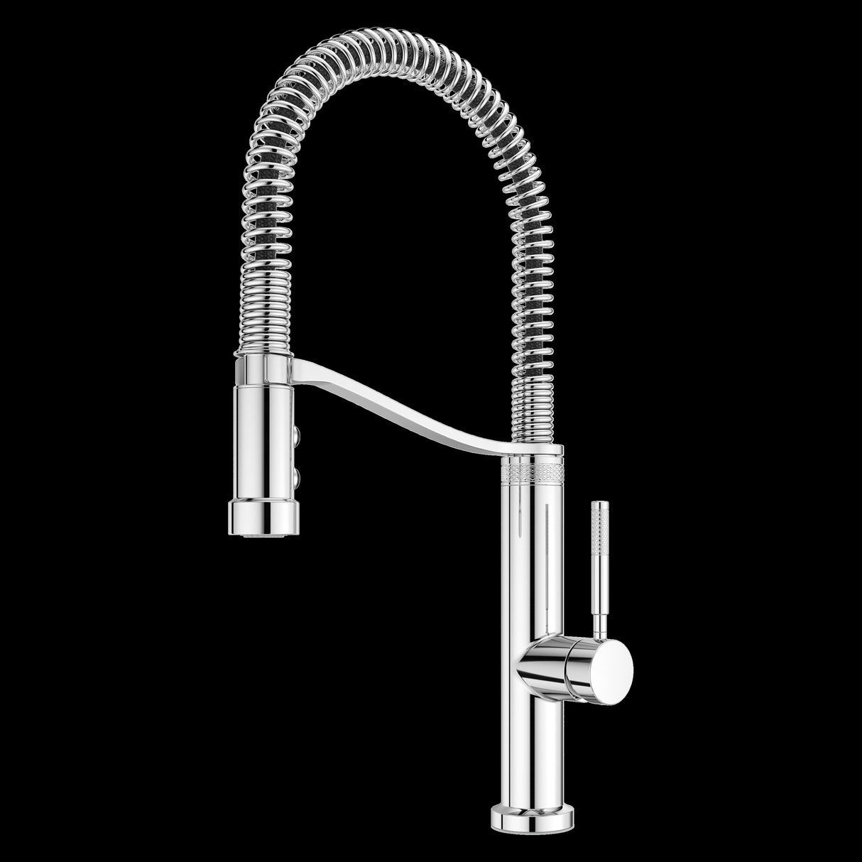 Bruton Culinary 1-Handle Pull-Down Kitchen Faucet in Polished Chrome