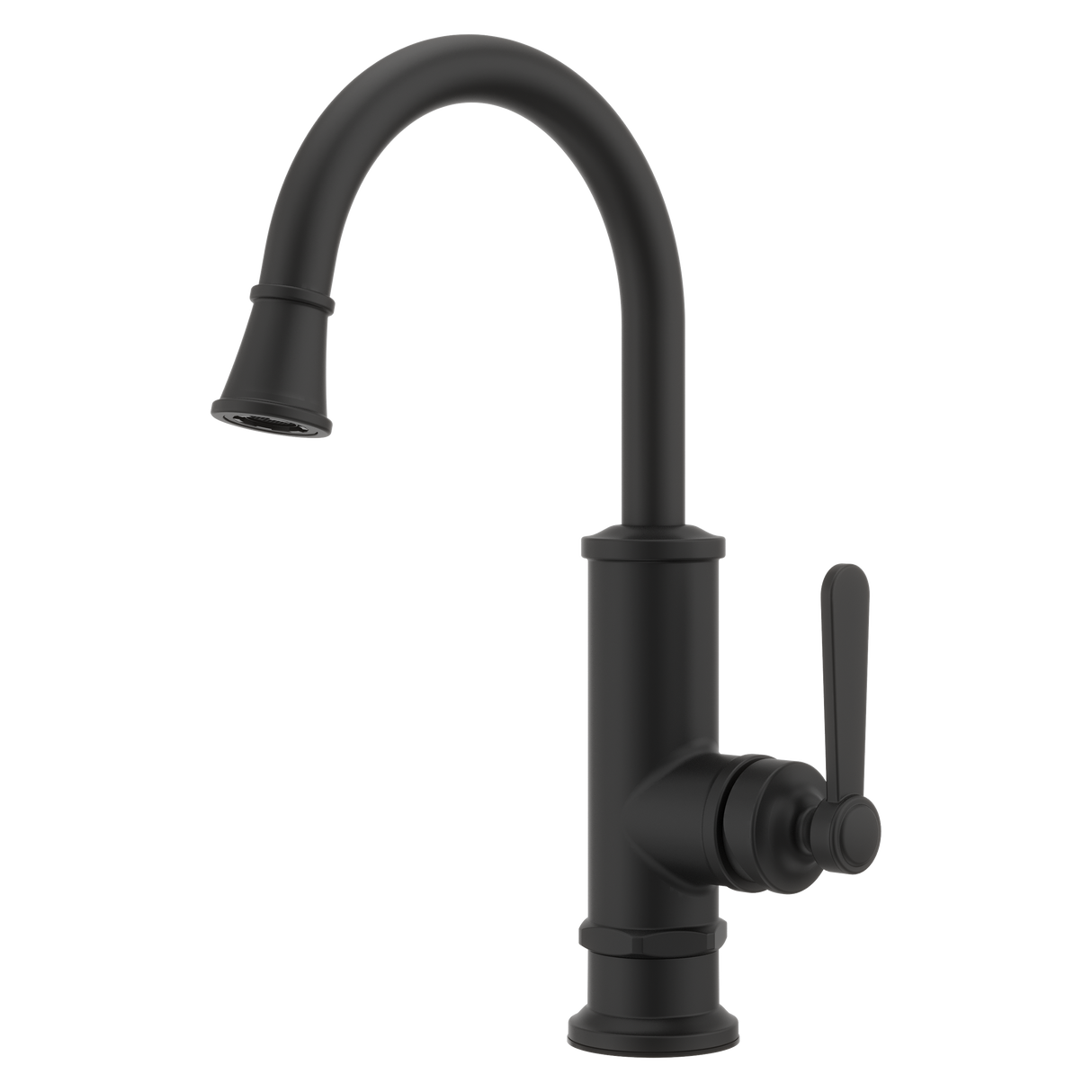 Port Haven 1-Handle Bar/Prep Kitchen Faucet in Spot Defense Matte Black