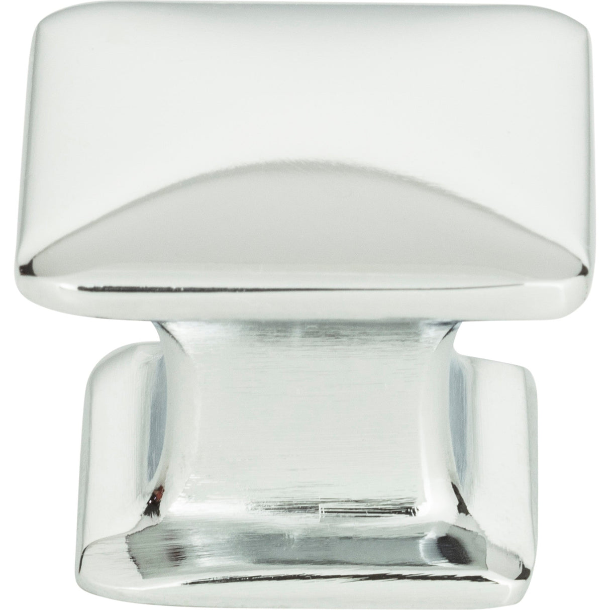 Atlas Homewares Alcott Square Knob 1 1/4 Inch Polished Chrome