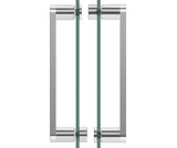 MAAX 136692-900-084-000 Revelation Round 56-59 in. x 56 ¾-59 ¼ in. 6 mm Bypass Tub Door for Alcove Installation with Clear glass in Chrome
