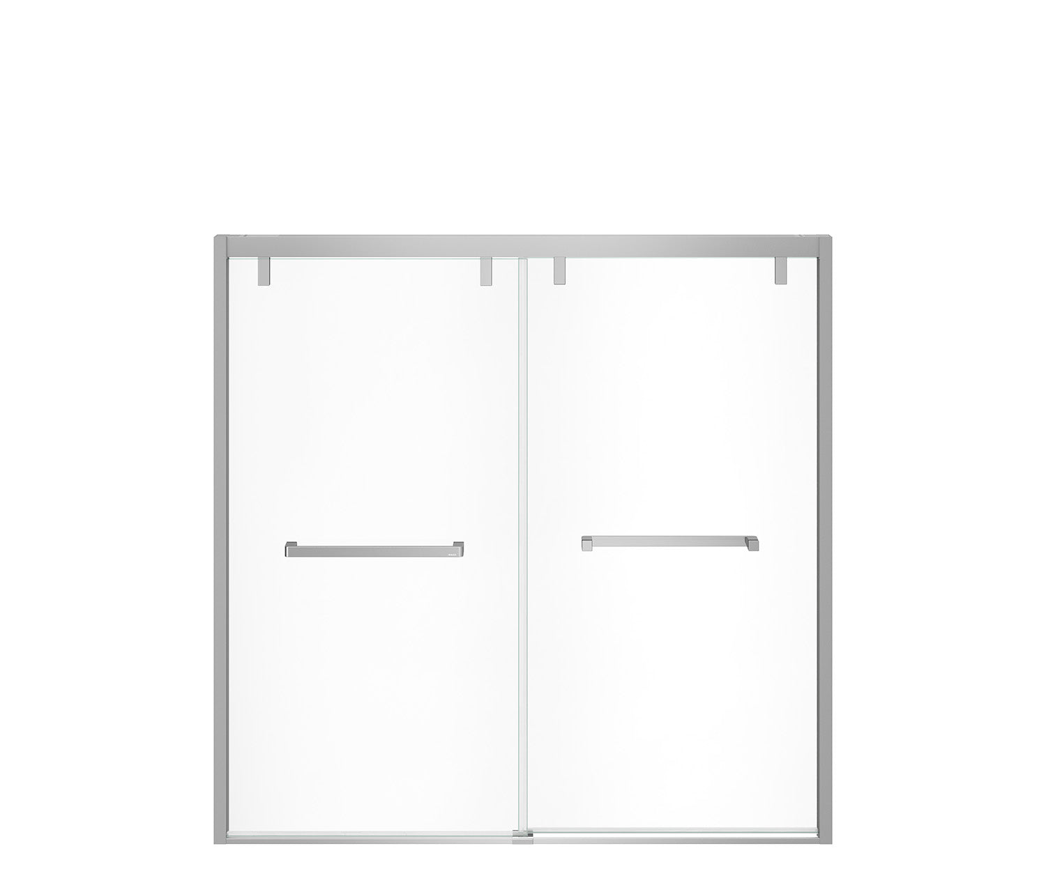 MAAX 135320-900-084-000 Uptown 56-59 x 58 in. 8 mm Bypass Tub Door for Alcove Installation with Clear glass in Chrome