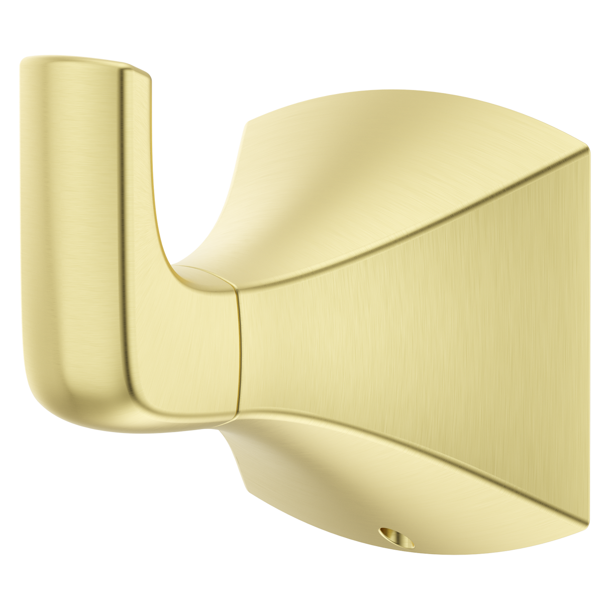 Soft Square Robe Hook In Brushed Gold