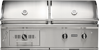 Coyote C3HY50LP 50" Hybrid Gas Grill, Built-In, Liquid Propane, Stainless Steel