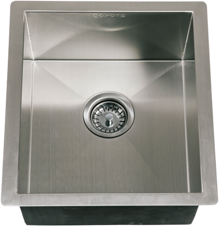 Coyote C1SINK1618 Sink - Universal Mount (No Faucet), Stainless Steel