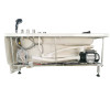 EAGO AM161-R 5' Single Person Corner White Acrylic Whirlpool Bath Tub - Drain on Right