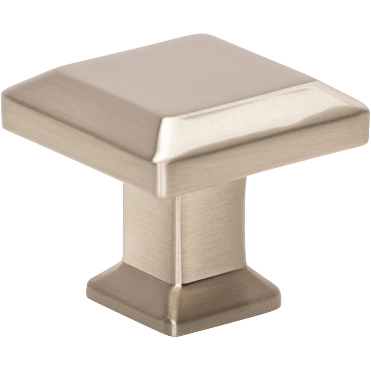 Atlas Homewares Sweetbriar Lane Square Knob 1 1/4 Inch Brushed Nickel
