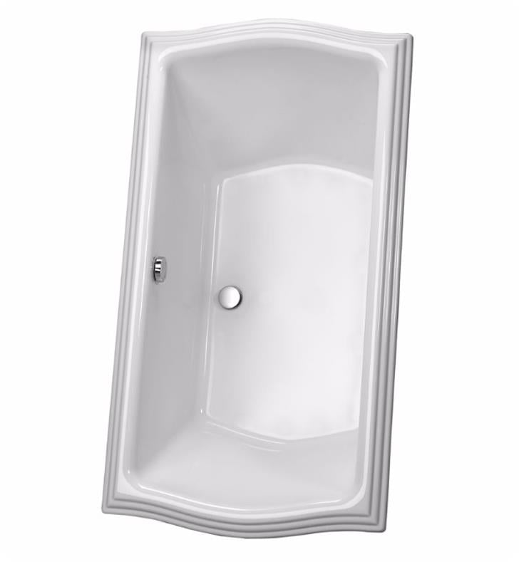 TOTO Clayton 60" Acrylic Drop-In Soaker Bathtub in Cotton