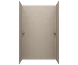 Swanstone SK-366296 36 x 62 x 96 Swanstone Smooth Glue up Shower Wall Kit in Limestone SK366296.218