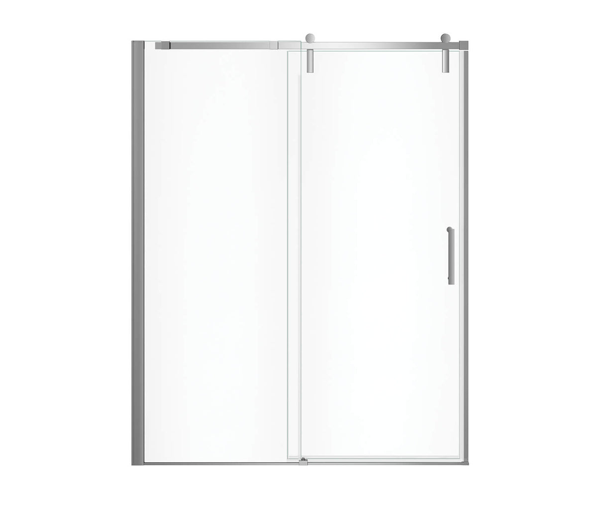 MAAX 137681-900-084-000 Outback 55 ¼ - 58 ½ x 70 ½ in. 8mm Sliding Shower Door for Alcove Installation with Clear glass in Chrome