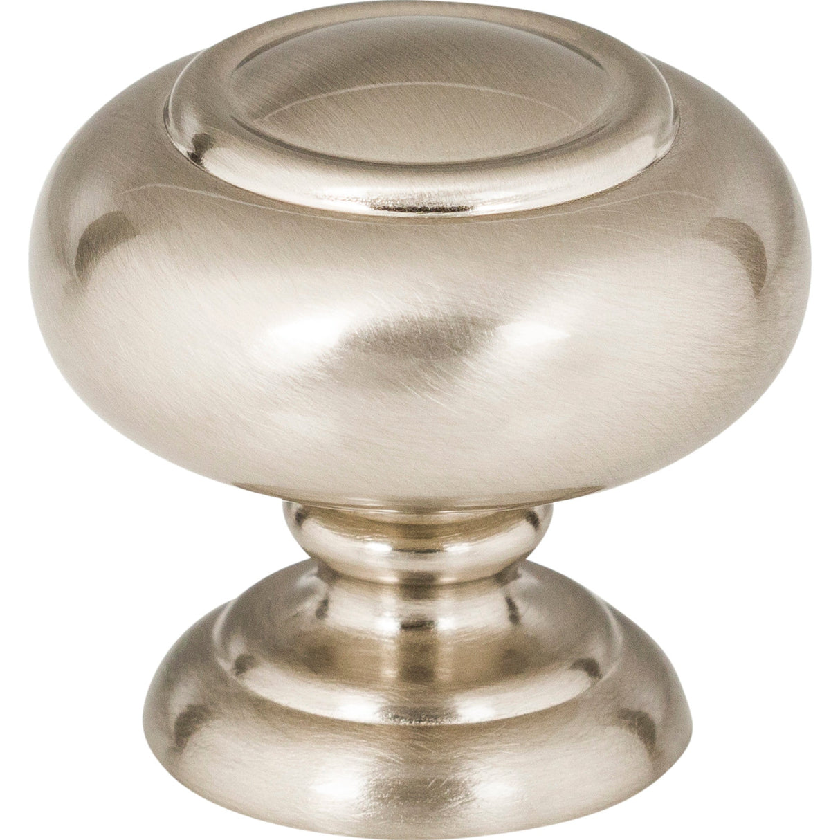 Atlas Homewares Victoria Knob 1 1/4 Inch Brushed Satin Nickel