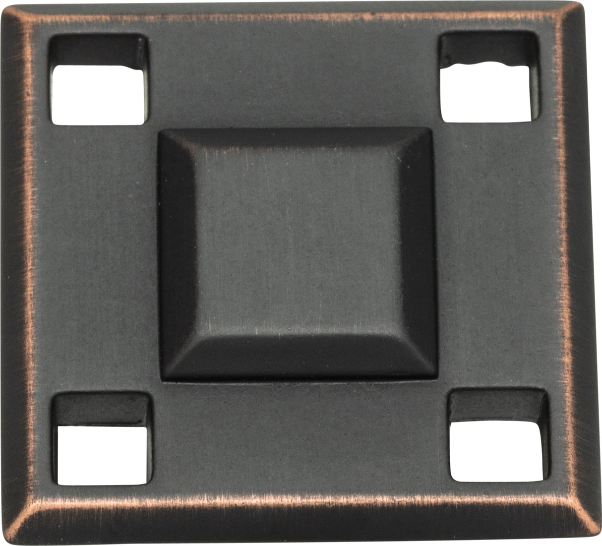 Atlas Homewares Modern Craftsman Square Knob 1 5/16 Inch Venetian Bronze