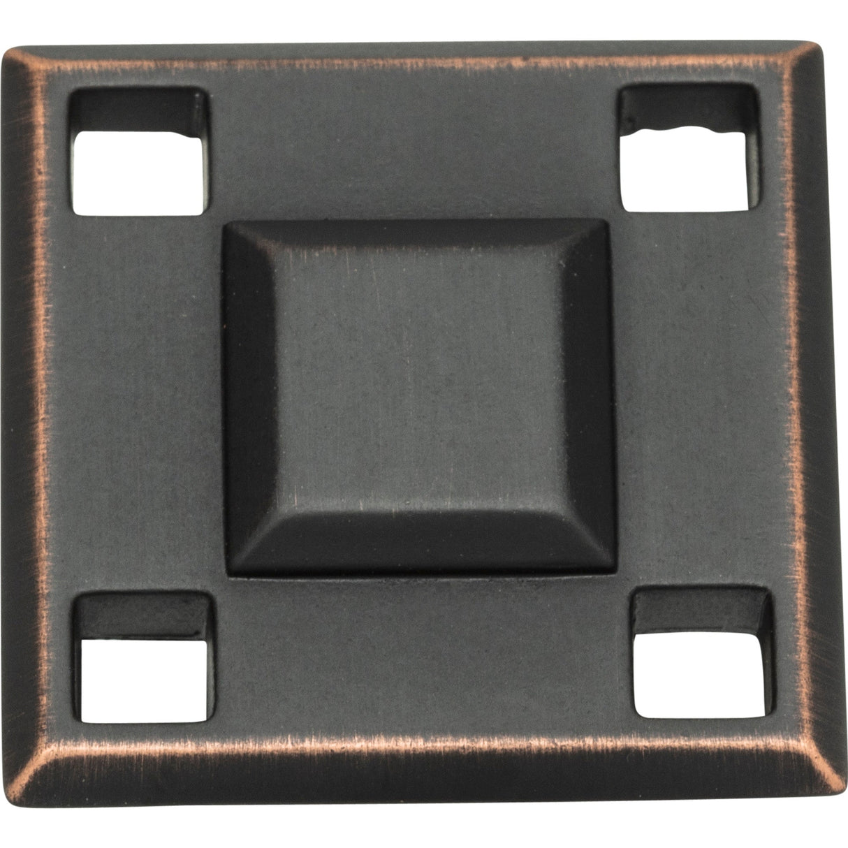 Atlas Homewares Modern Craftsman Square Knob 1 5/16 Inch Venetian Bronze