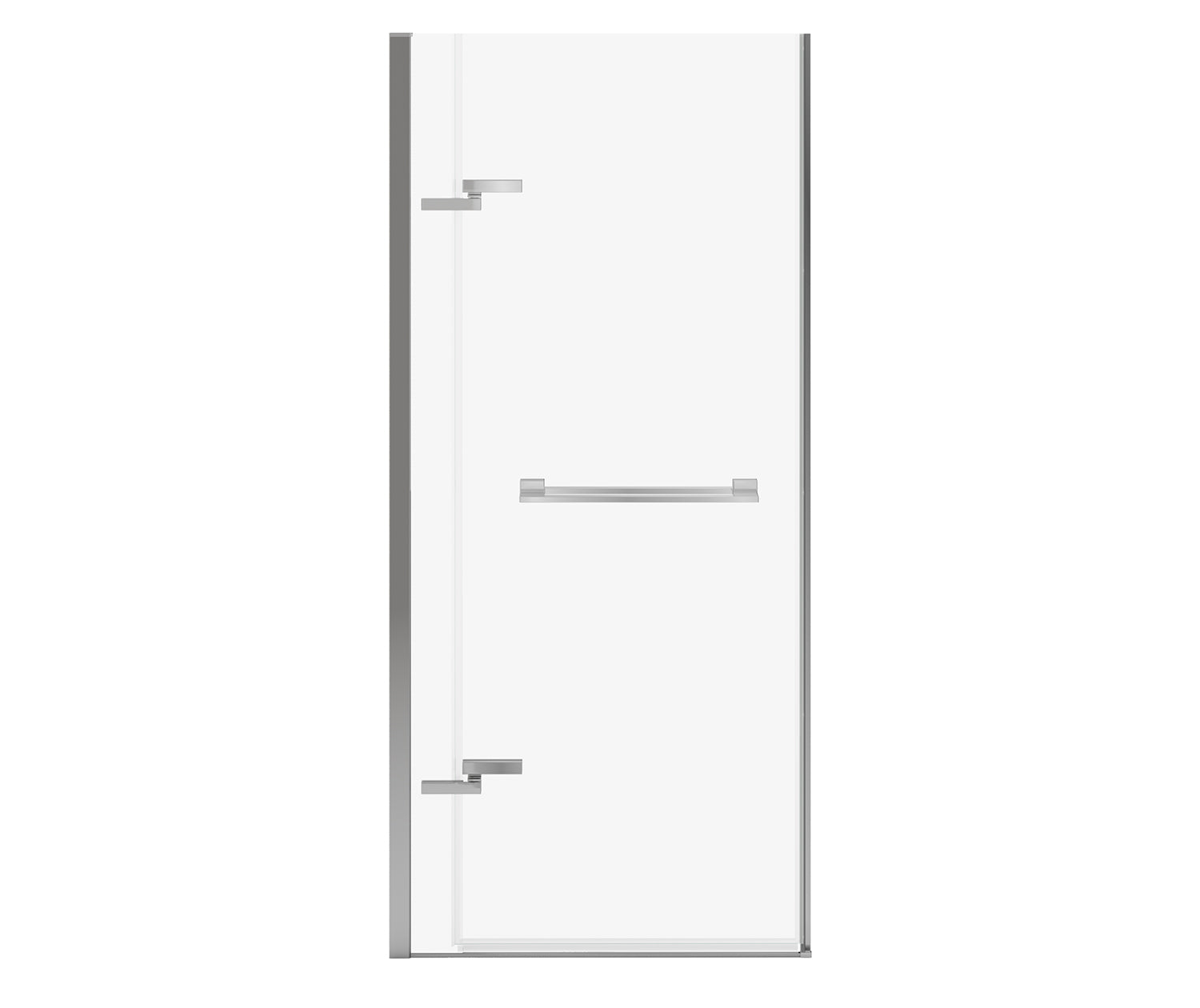 MAAX 139584-810-084-000 Capella 78 32 ½-35 ½ x 78 in. 8 mm Pivot Shower Door for Alcove Installation with GlassShield® glass in Chrome