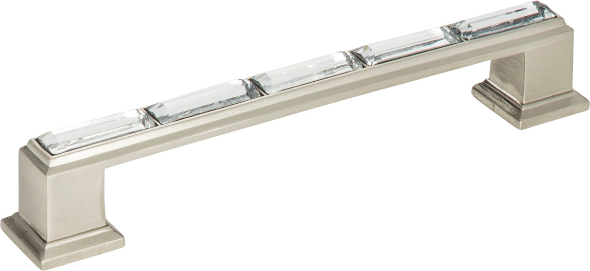 Atlas Homewares Legacy Crystal Pull 5 1/16 Inch (c-c) Brushed Nickel