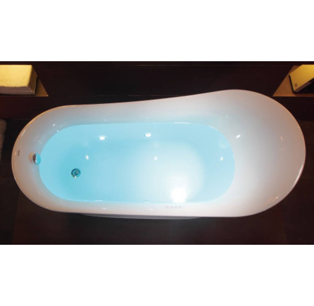 EAGO AM2140 6 Foot White Free Standing Air Bubble Bathtub