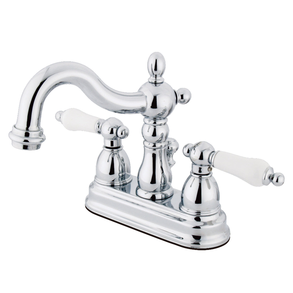 Kingston Brass KB1601PL Heritage 4 in. Centerset Bathroom Faucet, Polished Chrome
