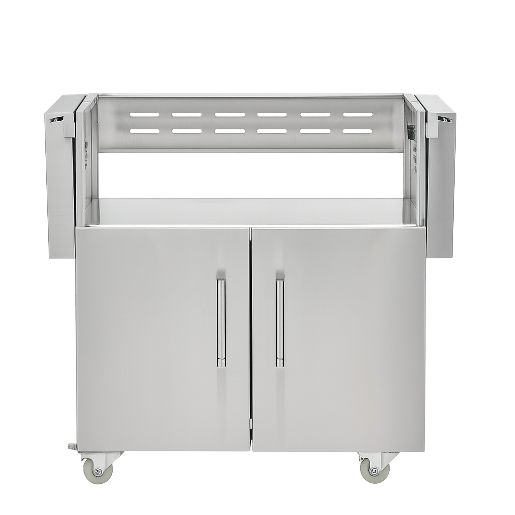 Coyote C3C34CT Cart for 34" C-Series Grill, Stainless Steel