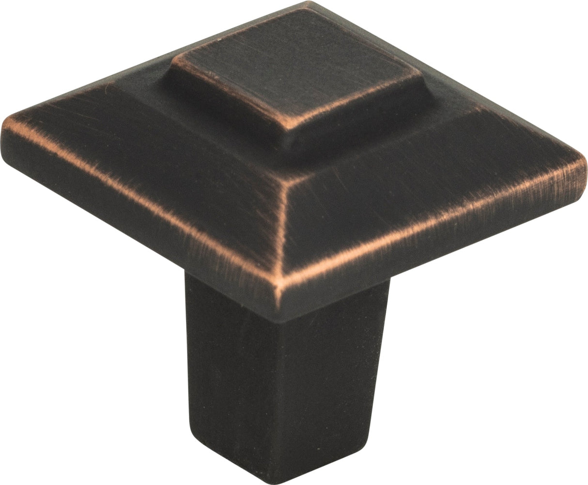 Atlas Homewares Trocadero Small Square Knob 1 Inch Venetian Bronze