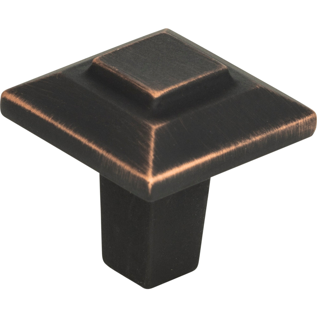 Atlas Homewares Trocadero Small Square Knob 1 Inch Venetian Bronze