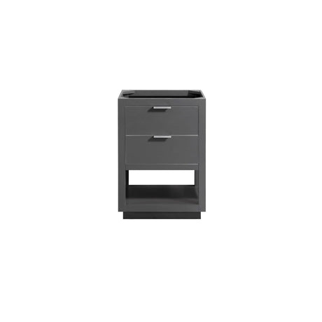 Avanity Allie 24 in. Vanity Only in Twilight Gray with Silver Trim