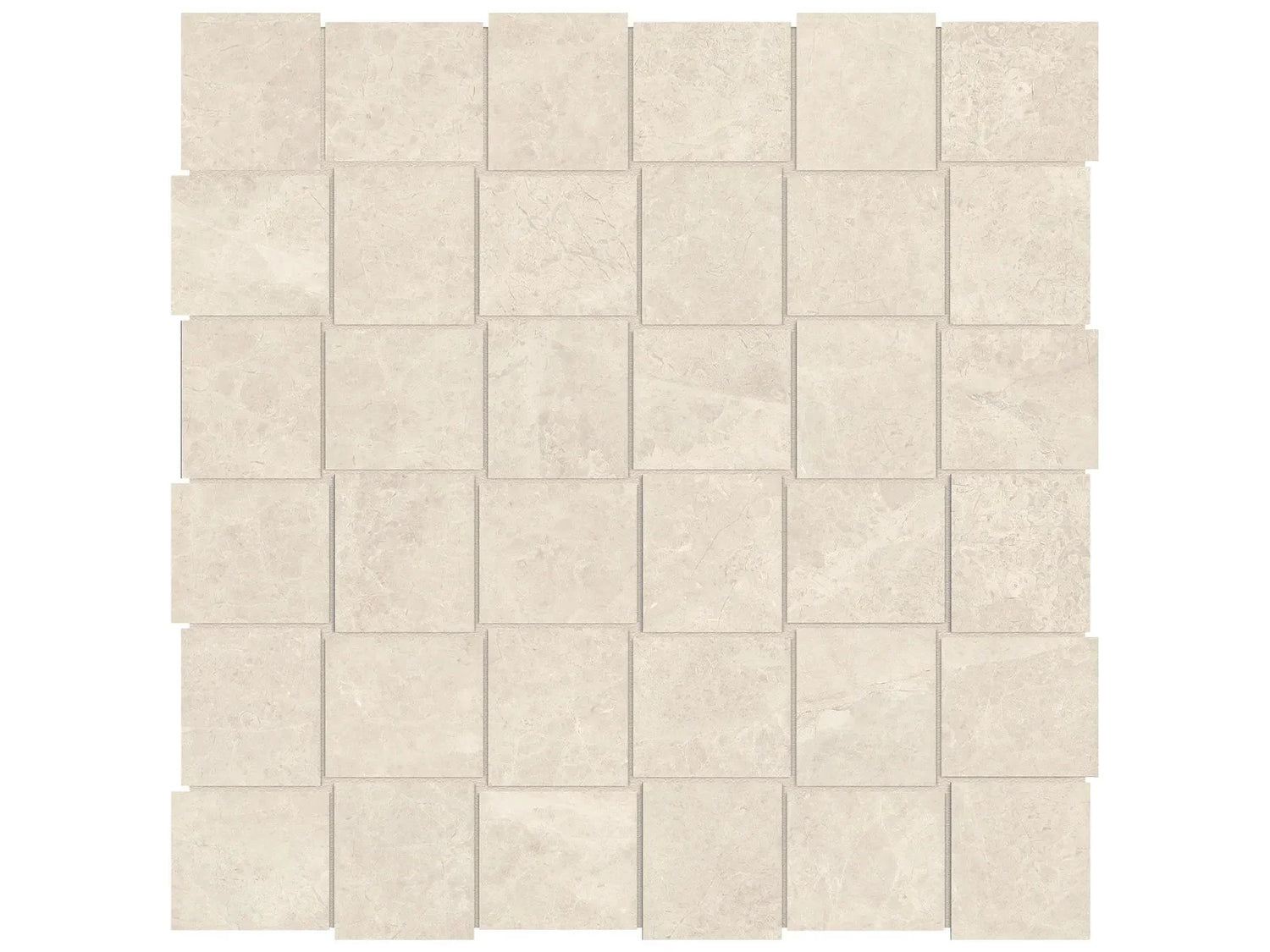 Anatolia Tile 2X2 Basketweave Mayfair Allure Ivory Matte Porcelain Mosaics. 1 Sheet = .98 Sq. Ft. 4501-0126-1 Allure Ivory 2x2 Basketweave Matte - premium natural stone mosaic tile from Anatolia Tile, available at PoshHaus showroom in Keene, NH