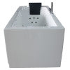EAGO AM154ETL-R6 6 ft Acrylic White Rectangular Whirlpool Bathtub w Fixtures