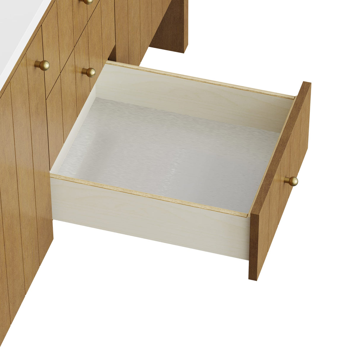 Hudson 60" Double Vanity, Honey Oak w/ 3 CM Charcoal Soapstone Silestone Top