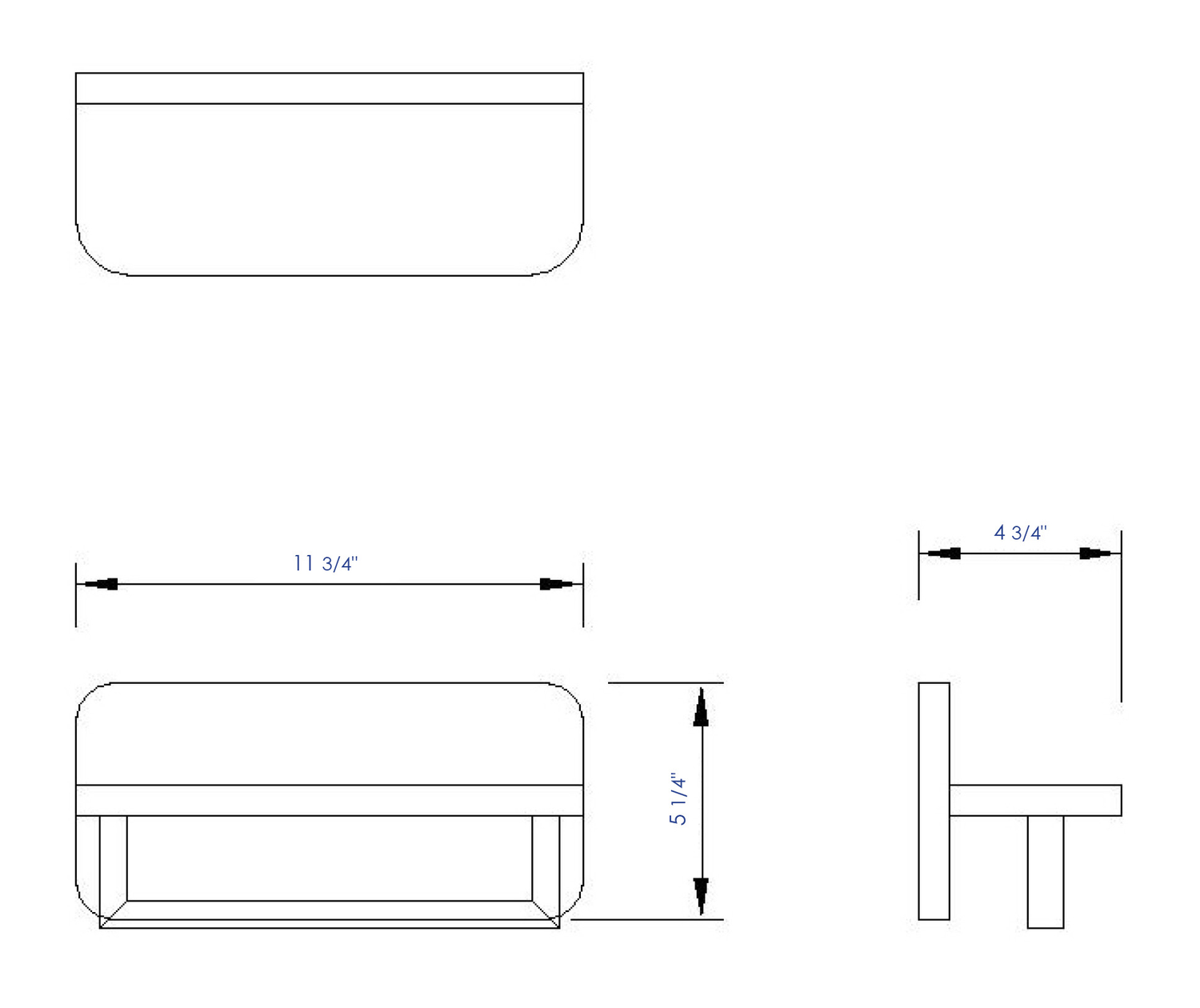 ALFI brand AB5510 12" Small Wooden Shelf with Chrome Towel Bar Bathroom Accessory