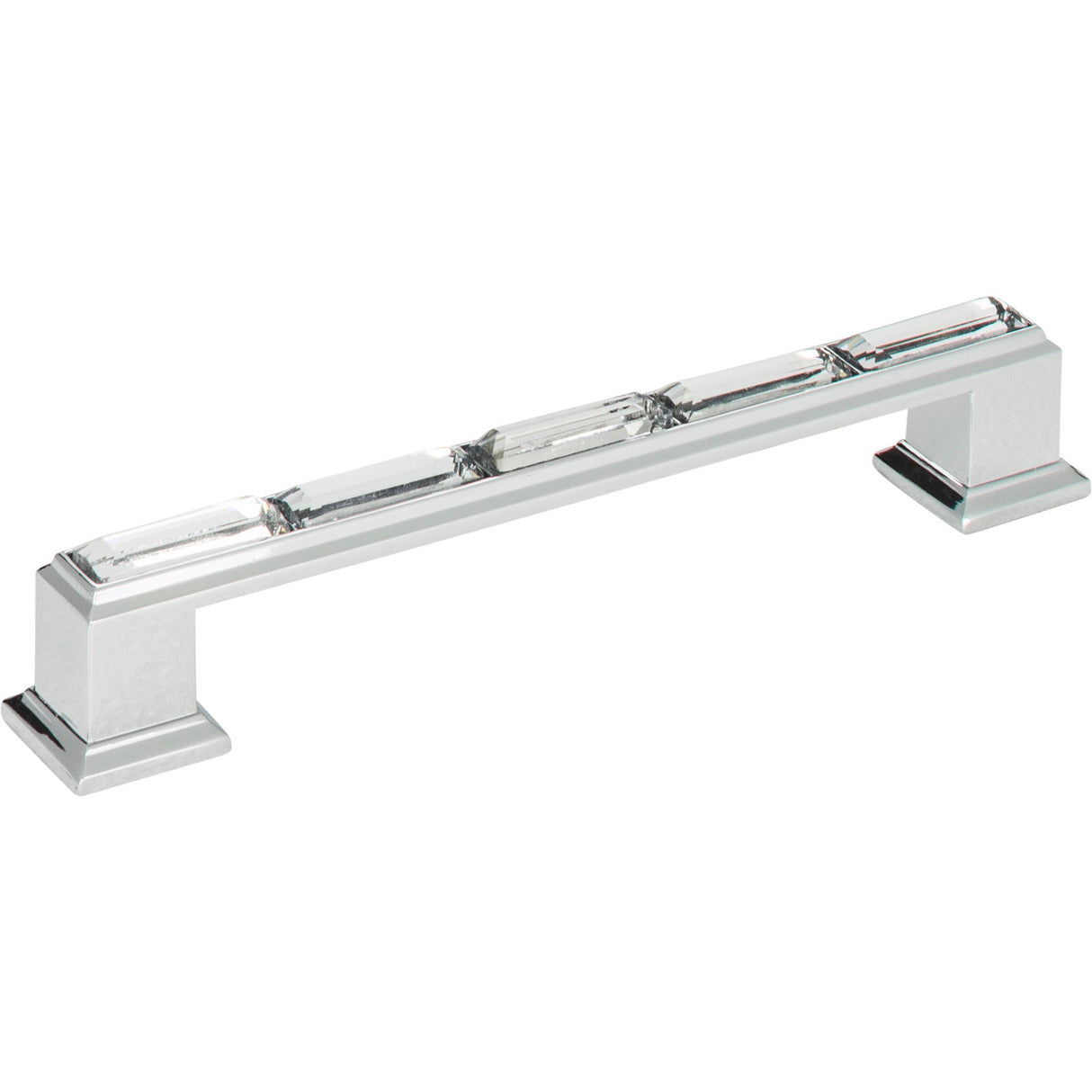 Atlas Homewares Legacy Crystal Pull 5 1/16 Inch (c-c) Polished Chrome