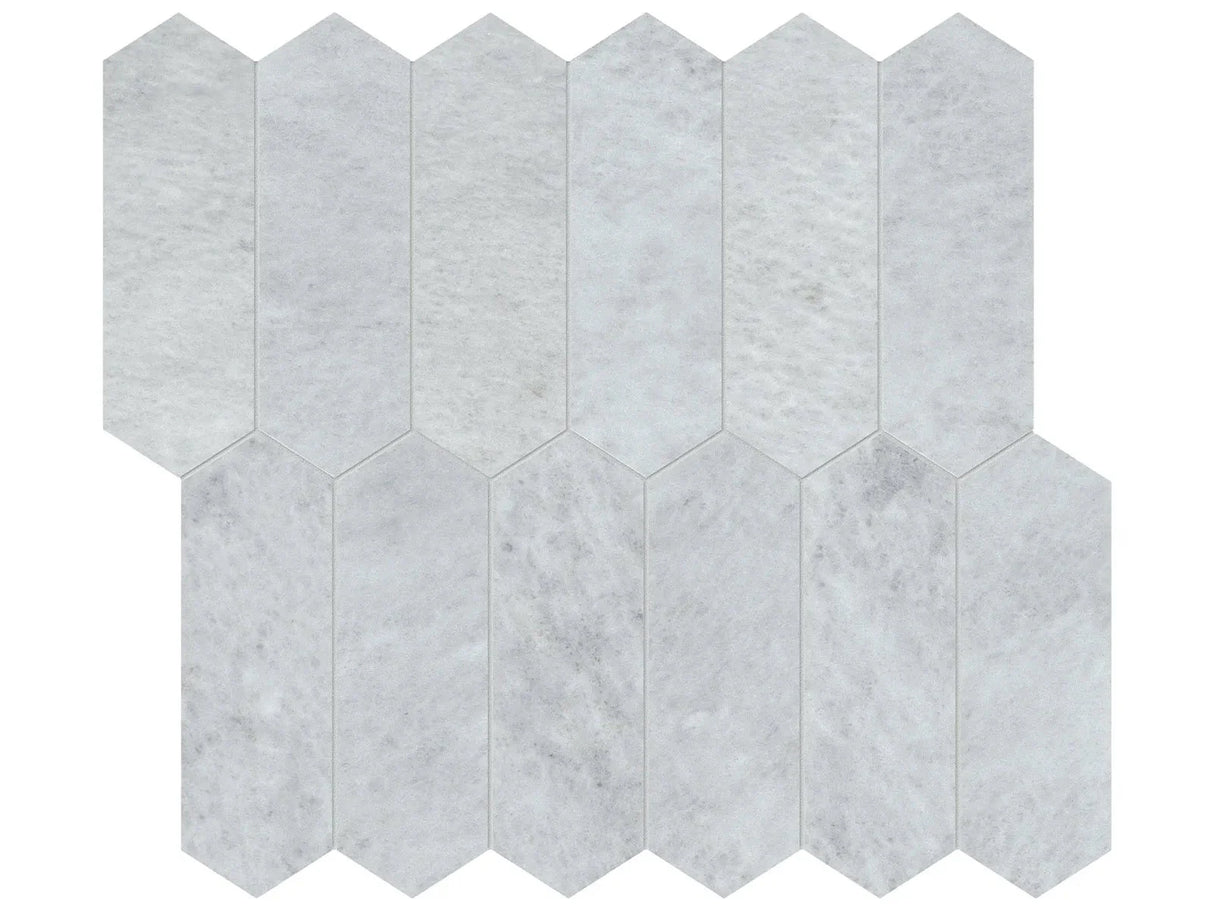 Anatolia Tile 2X6 Aura Fresca Picket Honed Marble Mosaic 5001-0300-0 * 1 Sheet = .87 Sqft * Aura Fresca Picket 2x6 - premium natural stone mosaic tile from Anatolia Tile, available at PoshHaus showroom in Keene, NH