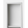 ALFI brand 8" x 36" White Matte Stainless Steel Vertical Triple Shelf Bath Shower Niche