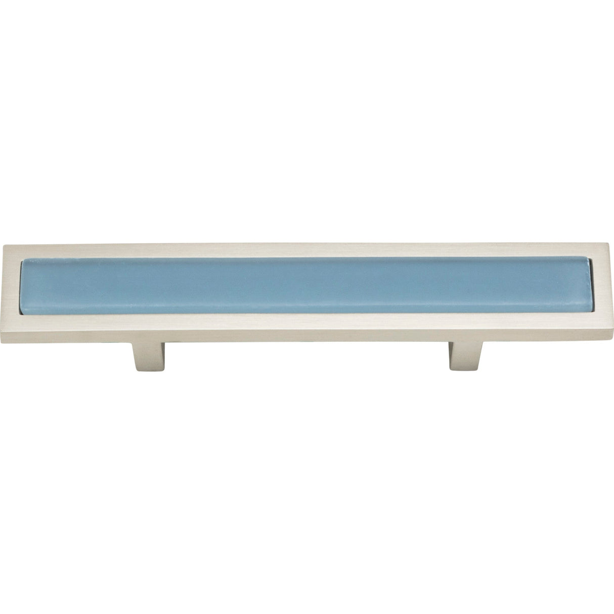 Atlas Homewares Spa Blue Pull 3 Inch (c-c) Brushed Nickel