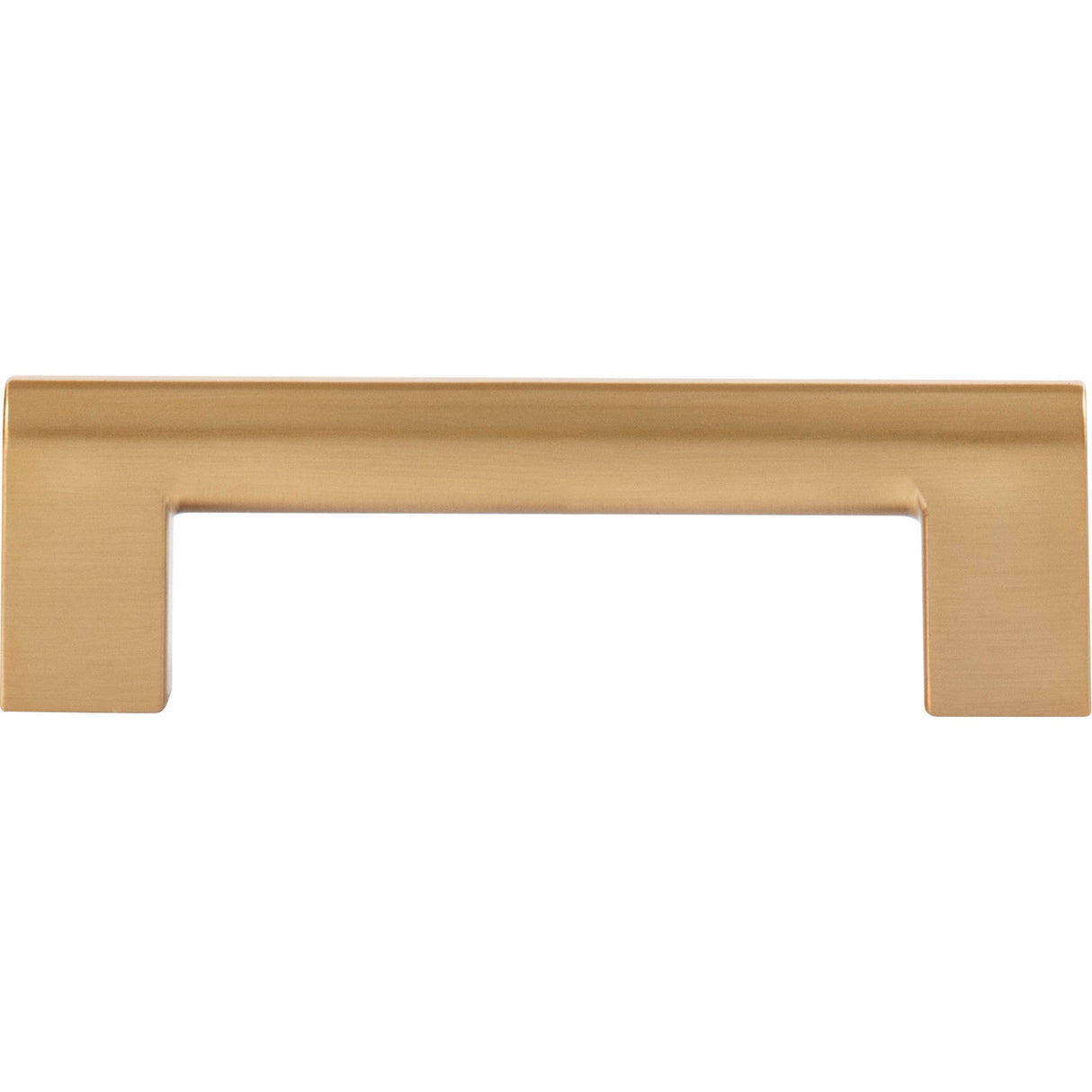 Atlas Homewares Round Rail Pull 3 3/4 Inch Warm Brass