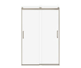 MAAX 135693-900-305-000 Revelation Square 44-47 x 70 ½-73 in. 8mm Bypass Shower Door for Alcove Installation with Clear glass in Brushed Nickel