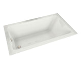 MAAX 105721-107-001-100 Skybox 7236 Acrylic Drop-in End Drain Hydrosens Bathtub in White