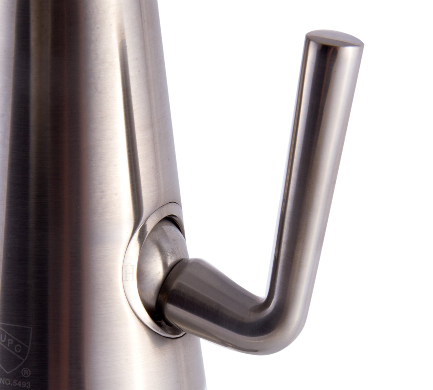 ALFI brand AB1792-BN Brushed Nickel Single Hole Tall Cone Waterfall Bathroom Faucet