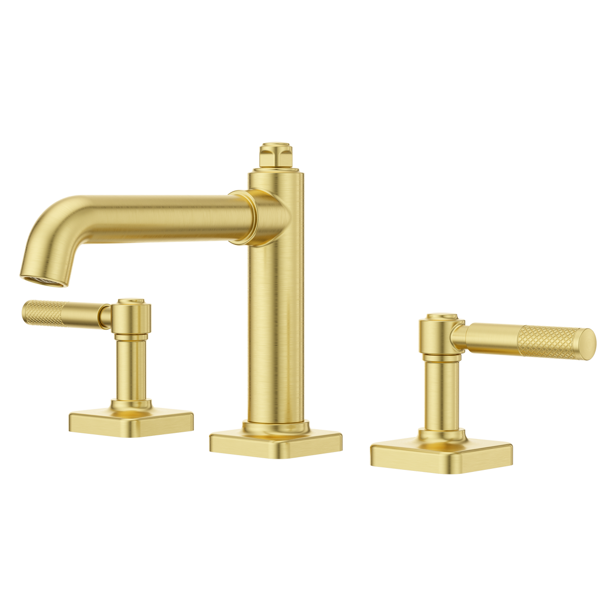 Hillstone 2-Handle 8" Widespread Bathroom Faucet in Brushed Gold