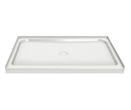 MAAX 105664-000-001-000 Rectangular Base 6036 3 in. Acrylic Alcove Shower Base with Center Drain in White