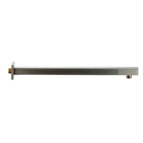 DAX Brass Square Shower Arm, 18", Brushed Nickel DAX-1011-450-BN