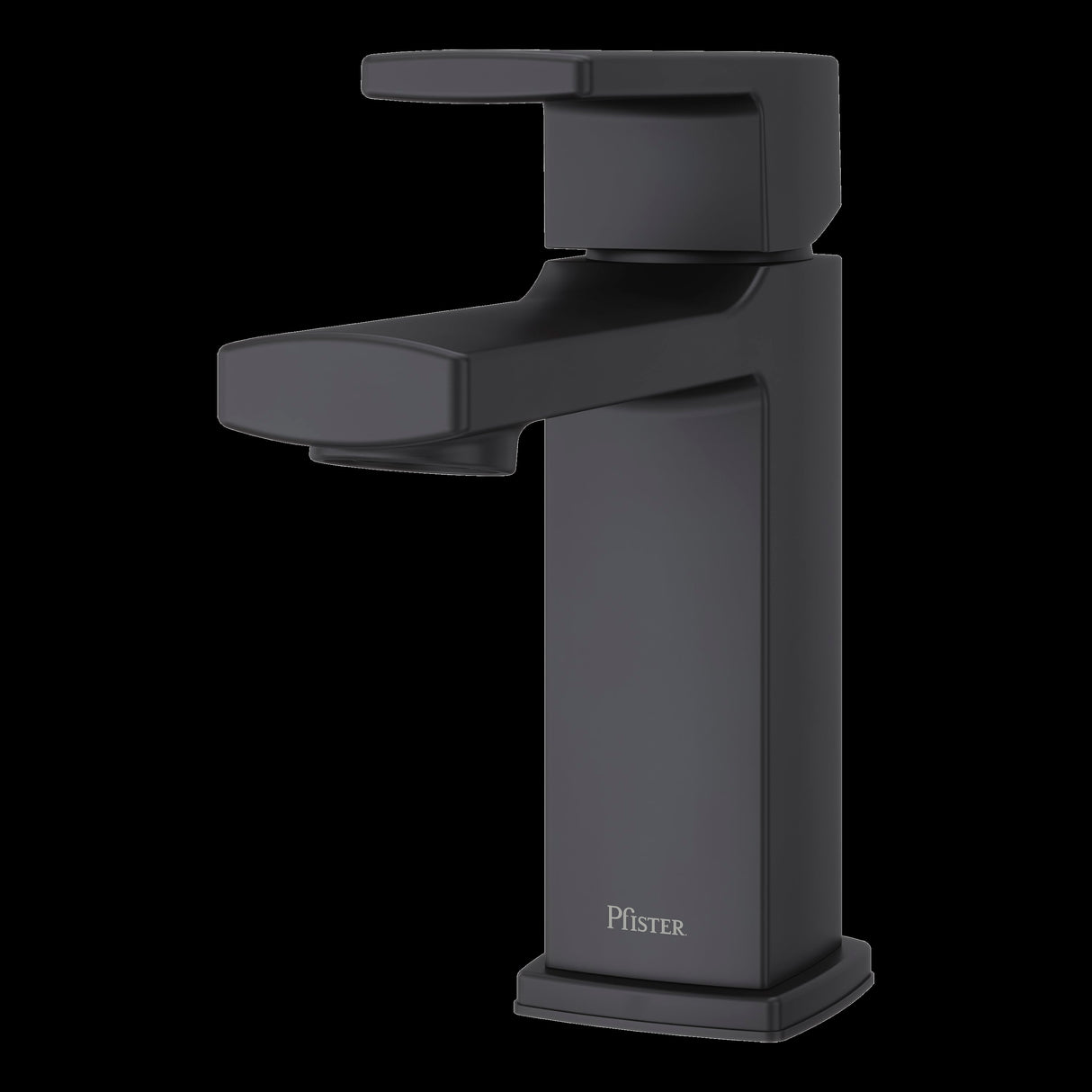 Deckard Single Control 4" Centerset Bathroom Faucet in Matte Black