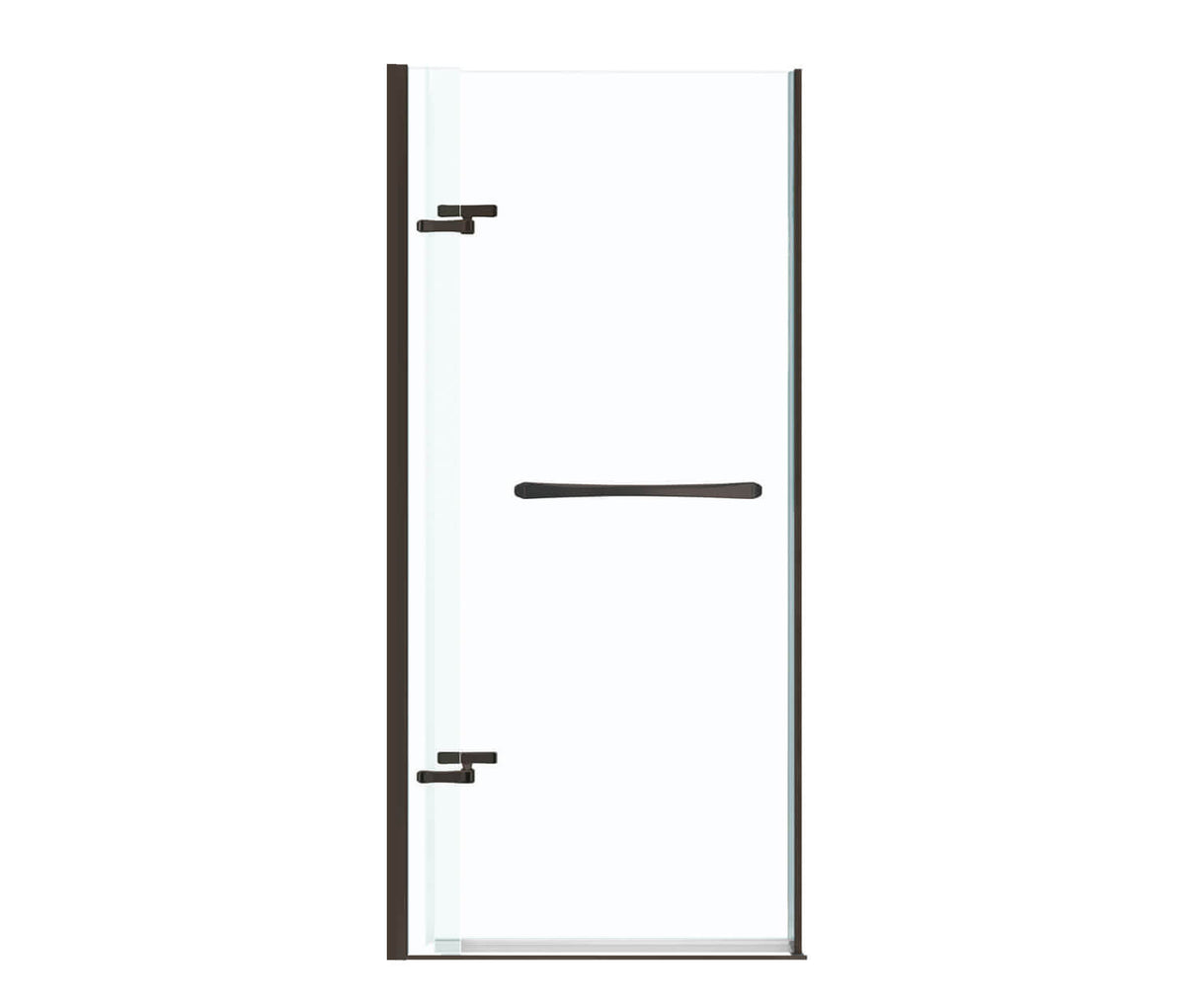 MAAX 136676-900-173-000 Reveal 71 32 ½-35 ½ x 71 ½ in. 8mm Pivot Shower Door for Alcove Installation with Clear glass in Dark Bronze
