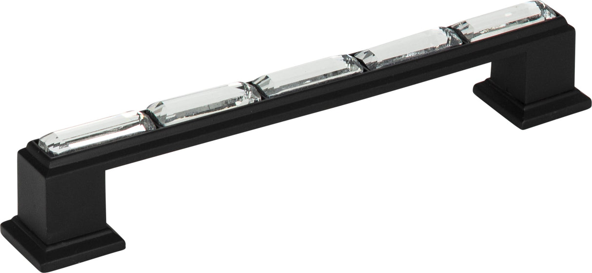 Atlas Homewares Legacy Crystal Pull 5 1/16 Inch (c-c) Matte Black