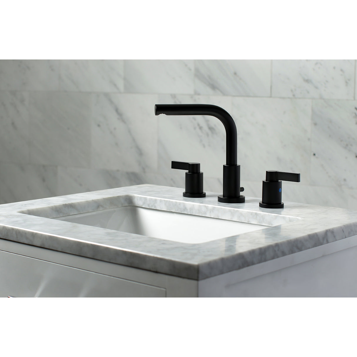 Fauceture FSC8950NDL 8 in. Widespread Bathroom Faucet, Matte Black