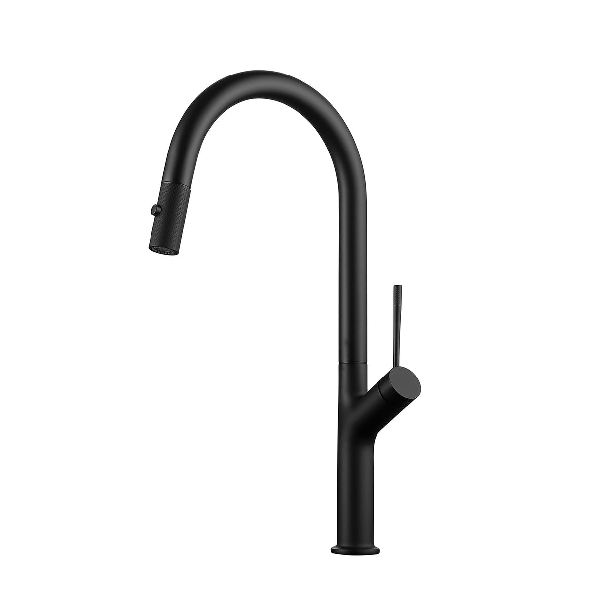DAX Brass Single Handle Pull Out Kitchen Faucet, Matt Black DAX-8020011-BL