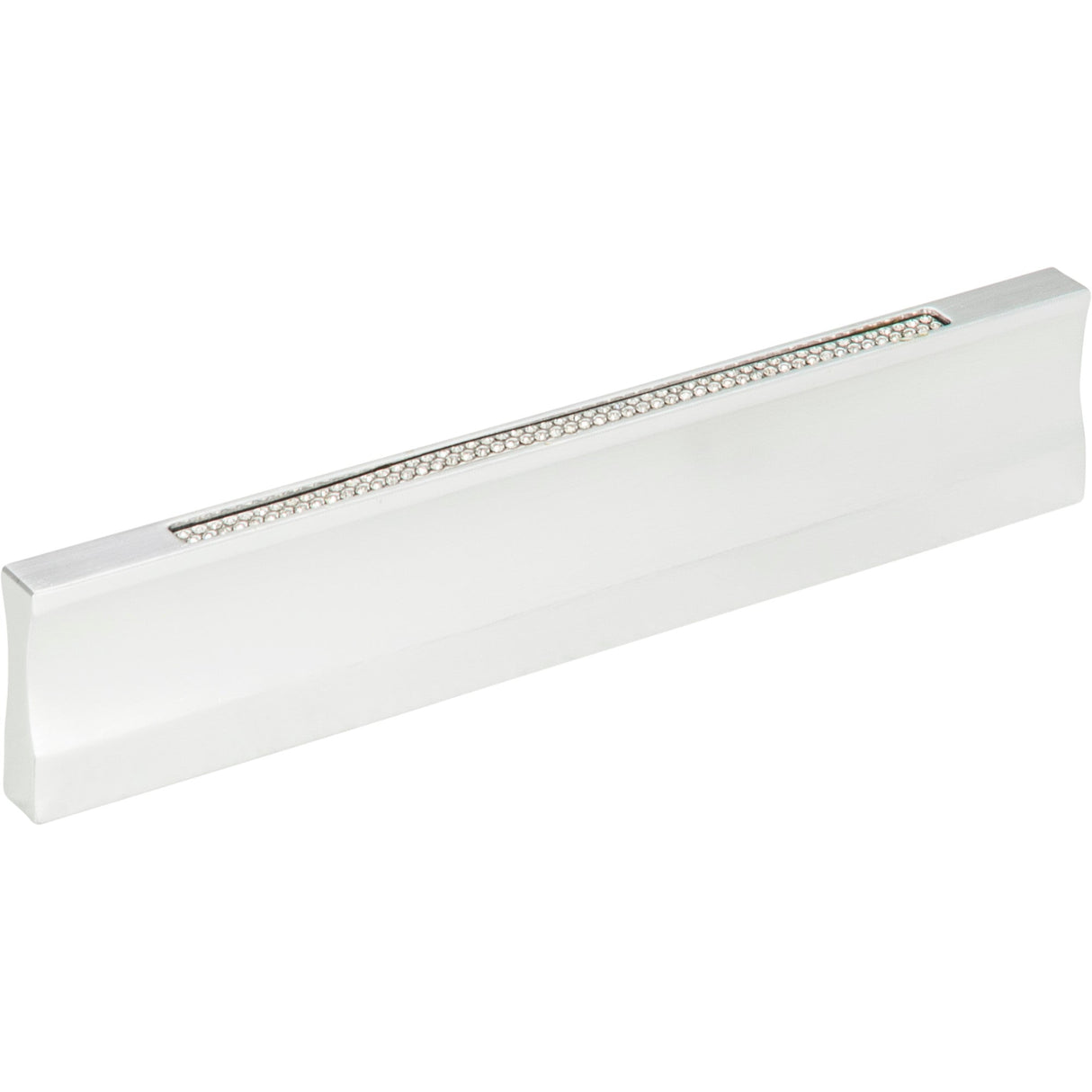 Atlas Homewares Crystal Inset Thin Pull 5 1/16 Inch (c-c) Matte Chrome