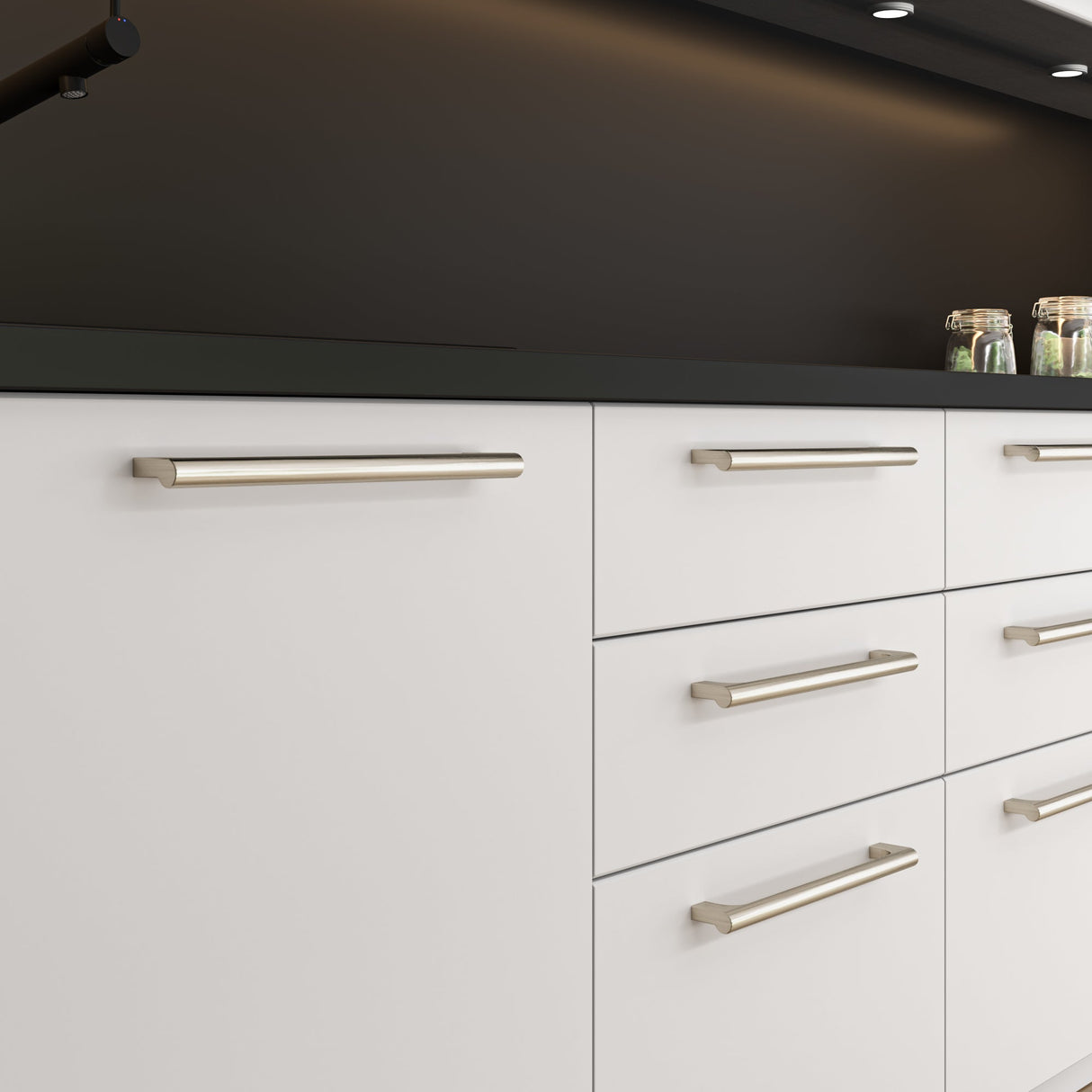 Atlas Homewares Whittier Pull 5 1/16 Inch (c-c) Brushed Nickel